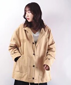 新款 立领钮扣外套 日单 秋季 日系军装 风 男女同款