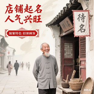 婴儿起名字好记店铺起名人工取好名字新生宝宝小孩名改名字招财名