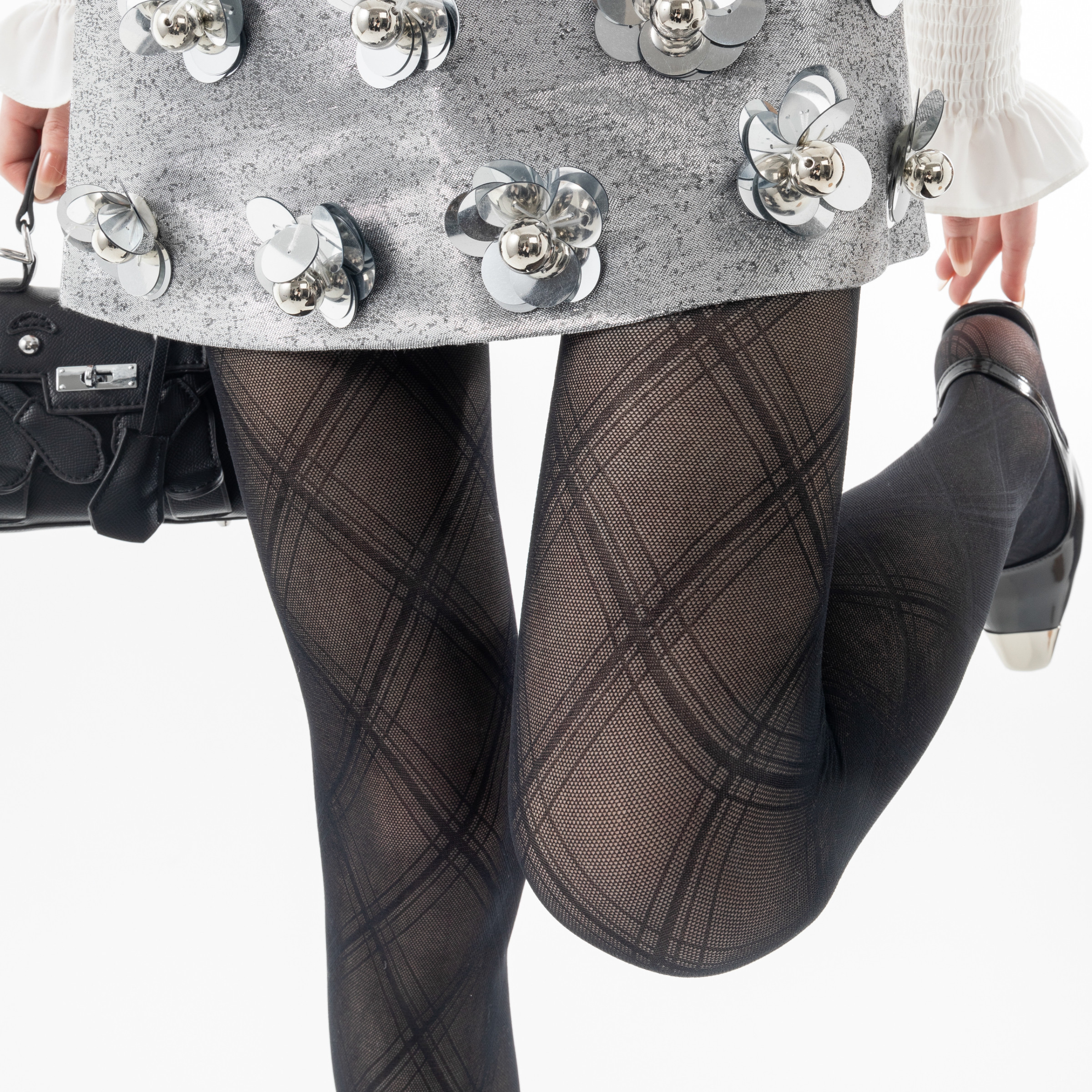 黑色菱形格子丝袜女春秋薄款纯欲显瘦黑丝连裤袜美腿渔网袜秋季,女士内衣/男士内衣/家居服,连裤袜/打底袜,淘宝优惠券,粉丝福利购,淘宝优惠卷