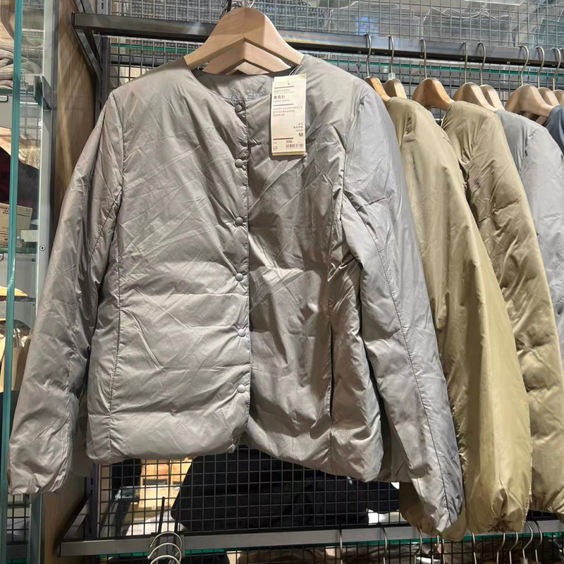 专柜正品90白鸭绒羽绒服便携式