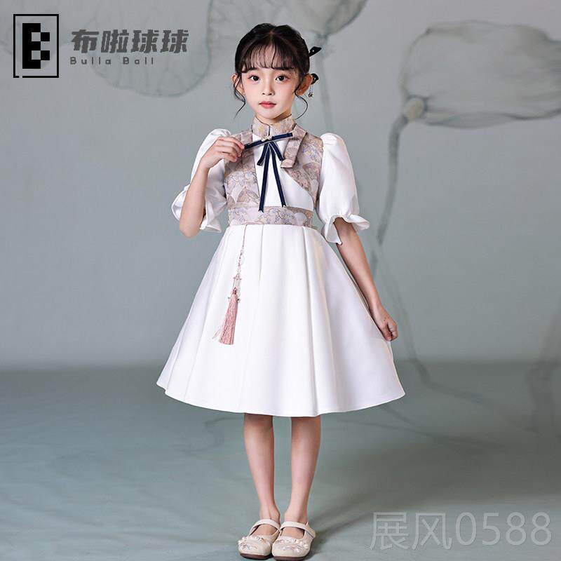 高档童合唱团表装演服装小学儿生歌中式男女诗朗诵比赛服表演服装