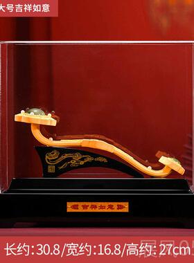 高档金玉满堂绒沙金饰花摆瓶中式件家居客新厅酒柜装品居乔迁结婚