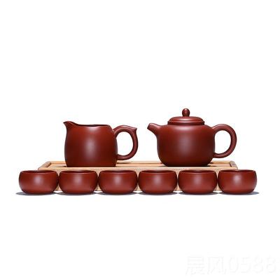 高档宜兴紫砂壶手工原矿大红袍功夫茶道茶具套装礼茶茶品壶整泡纯