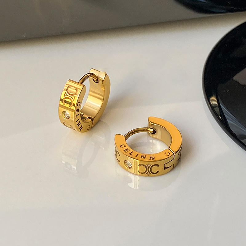 圈圈复古耳环女小众设计