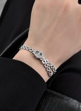 个性精致表带设计镶钻手链