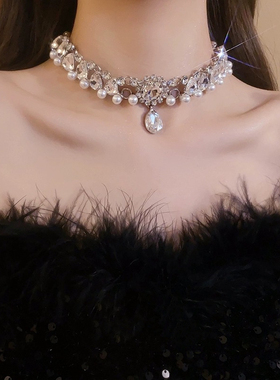 女性魅力小香风轻奢珍珠项链宴会