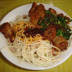 青海特产小吃羊肠面4碗装顺丰包邮手抓面特色小吃