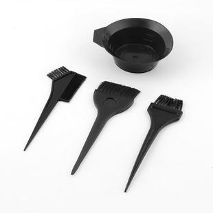 Brush Plastic 1Set Colouring Hair Dye Comb Black Mixing Bowl