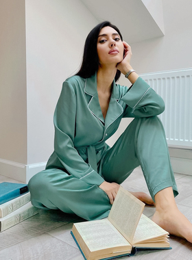 Elegant Home Pajama Sets Womens Outfits Satin Nightgowns睡衣