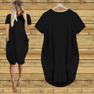 Ladies' solid color tailcoat casual dress 女士纯色燕尾连衣裙