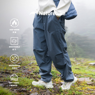 挪客登山裤加绒户外2025速干男款防泼水休闲徒步裤软壳裤女伞兵裤