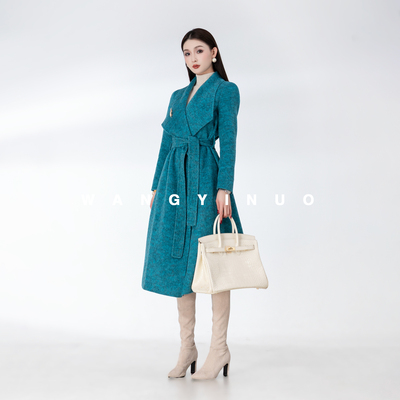 MD依诺【雾霜玫玫】2026新款气质复古风时尚百搭保暖长袖羊毛外套