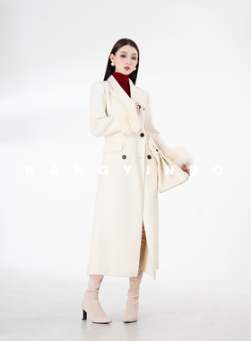 MD依诺【袖间暖锋】2025冬季款时尚显瘦气质百搭保暖羊毛长款外套