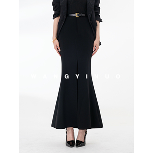 MD依诺【杜塞画廊】2026春季显瘦长裙时尚百搭优雅轻奢名媛半身裙