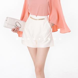 自信救赎 裤 2025新款 茶歇风气质休闲百搭修身 子 夏款 MD依诺