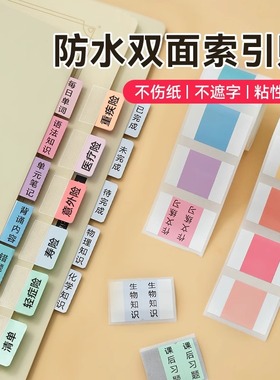 精臣B21/B1/B203/B3S/B31/B4索引贴便利贴标签小清新记号记事可爱创意笔记指示分类n次贴 标记贴便签本小本子