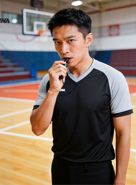 茵浪篮球裁判服品牌定制短袖长裤IN6980专业中超团队比赛透气排汗