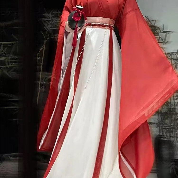 原创汉服女【墨染】魏晋风交领大袖襦齐腰八破裙春秋战国袍款套装,女装/女士精品,汉服套装,淘宝优惠券,粉丝福利购,淘宝优惠卷