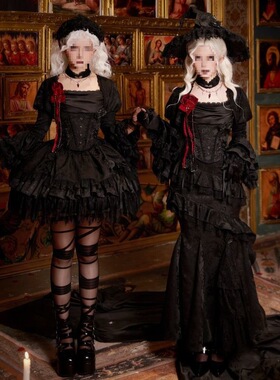 来信与诗·暮光 增色|WP原创副牌 哥特魔女胸衣sk鱼尾套装多穿lo