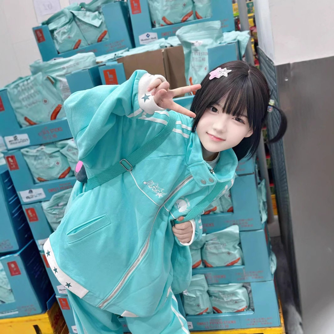 软妹少女休闲运动服套装女秋冬学院风洋气宽松外套卫衣卫裤两件套