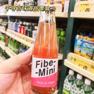 香港代购 日本大冢制药Fiber-Mini膳食纤维维他命C饮料气泡水瓶装
