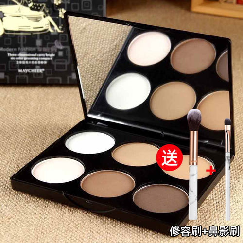 美茜儿6色修容盘高光阴影鼻影