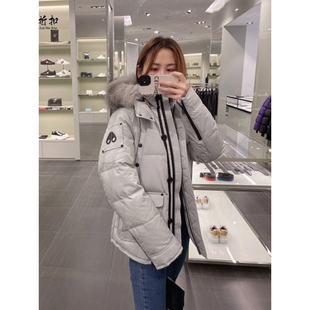 【惊!折扣】加拿大moose小剪刀羽绒服女Quebec毛领短款户外工装