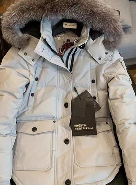 【惊！折扣】Moose 剪刀羽绒服女Quebec男女连帽毛领户外加厚冬季