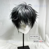 假发男短直发微分碎盖帅气原毛胚m刘海日常cos可修剪万用毛全头套