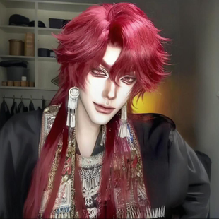 海王红法式假发中长款拖尾鲻鱼头男女通用拍照道具蓬松透气全头套