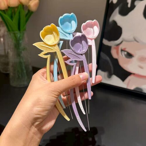 泡芙卷三代diy拼豆笔长单针蝴蝶款郁金香神器豆针笔工具拼豆神器