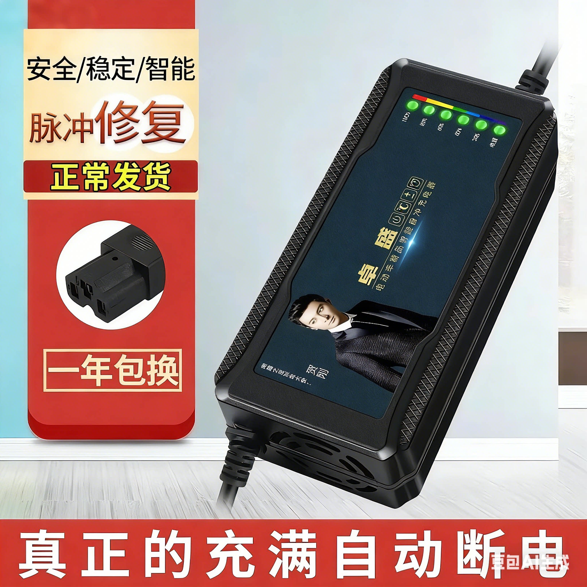 电动车电瓶充电器48V12AH60V20安72V32爱玛雅迪台铃小刀铅酸通用