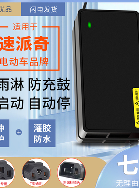 适用于速派奇48V12AH20AH60V72V电动车电瓶充电器
