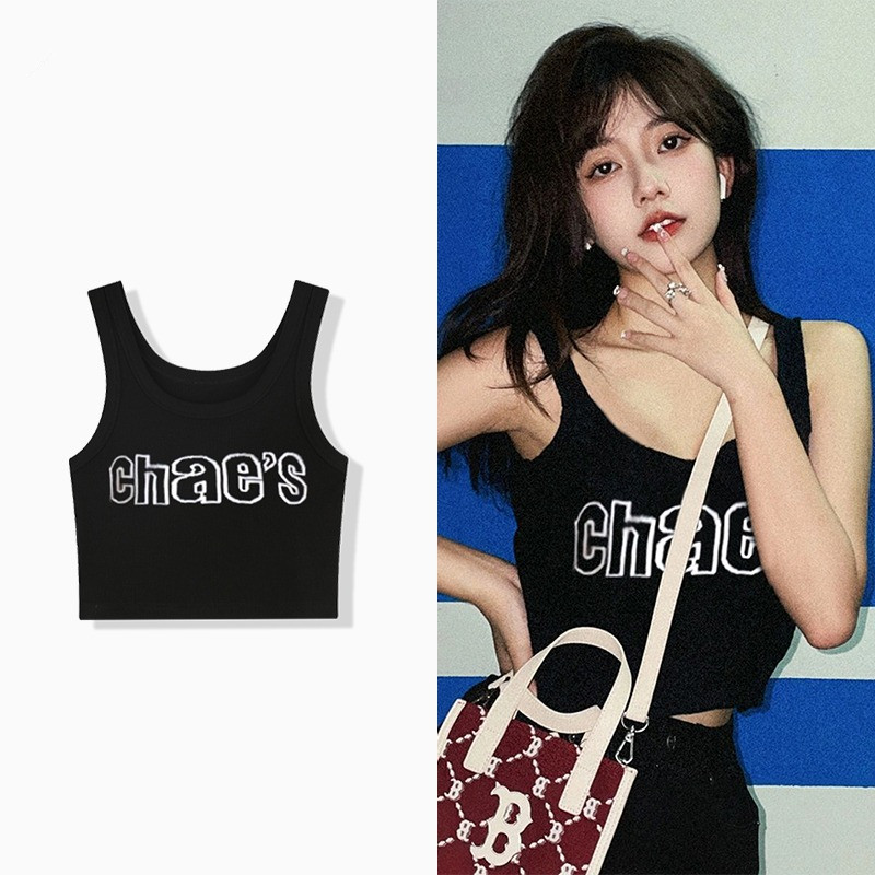 纯棉吊带坎肩背心无袖t恤女夏季