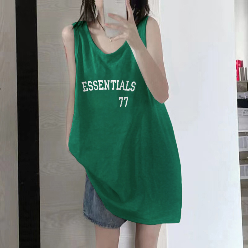 纯棉吊带坎肩背心无袖t恤女夏季