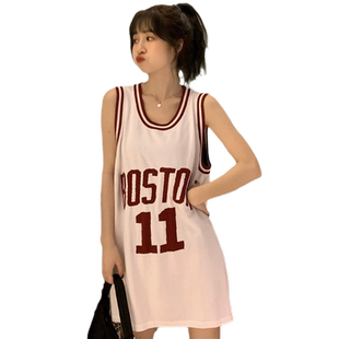 吊带坎肩运动背心无袖t恤女夏季设计感小众外穿ins篮球服宽松上衣