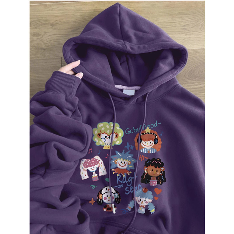 加绒加厚卫衣女2024新款秋冬外套