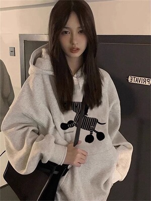 美式hiphop卫衣女2024春秋款外套