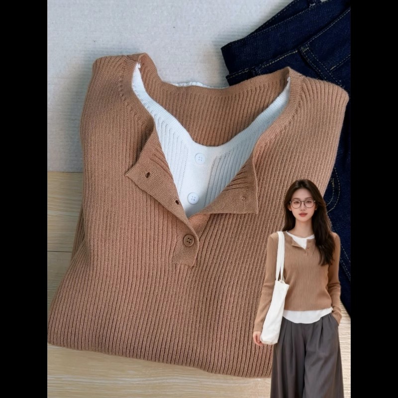 秋季高级感别致绝美内搭打底衫女