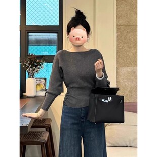毛衣针织内搭打底衫 外穿韩系高级感显瘦收腰独特漂亮上衣 女早秋季