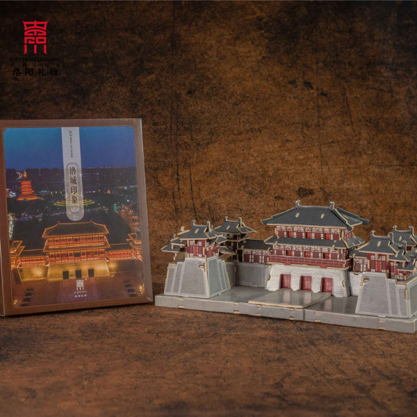 洛阳礼物印象建筑模型木制拼图