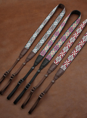 cam-in 绣花系列专业相机背带 通用接口 cam7433