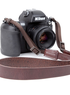 cam-in 意大利原厂植鞣牛皮相机背带 真皮肩带 通用接口 cam3406