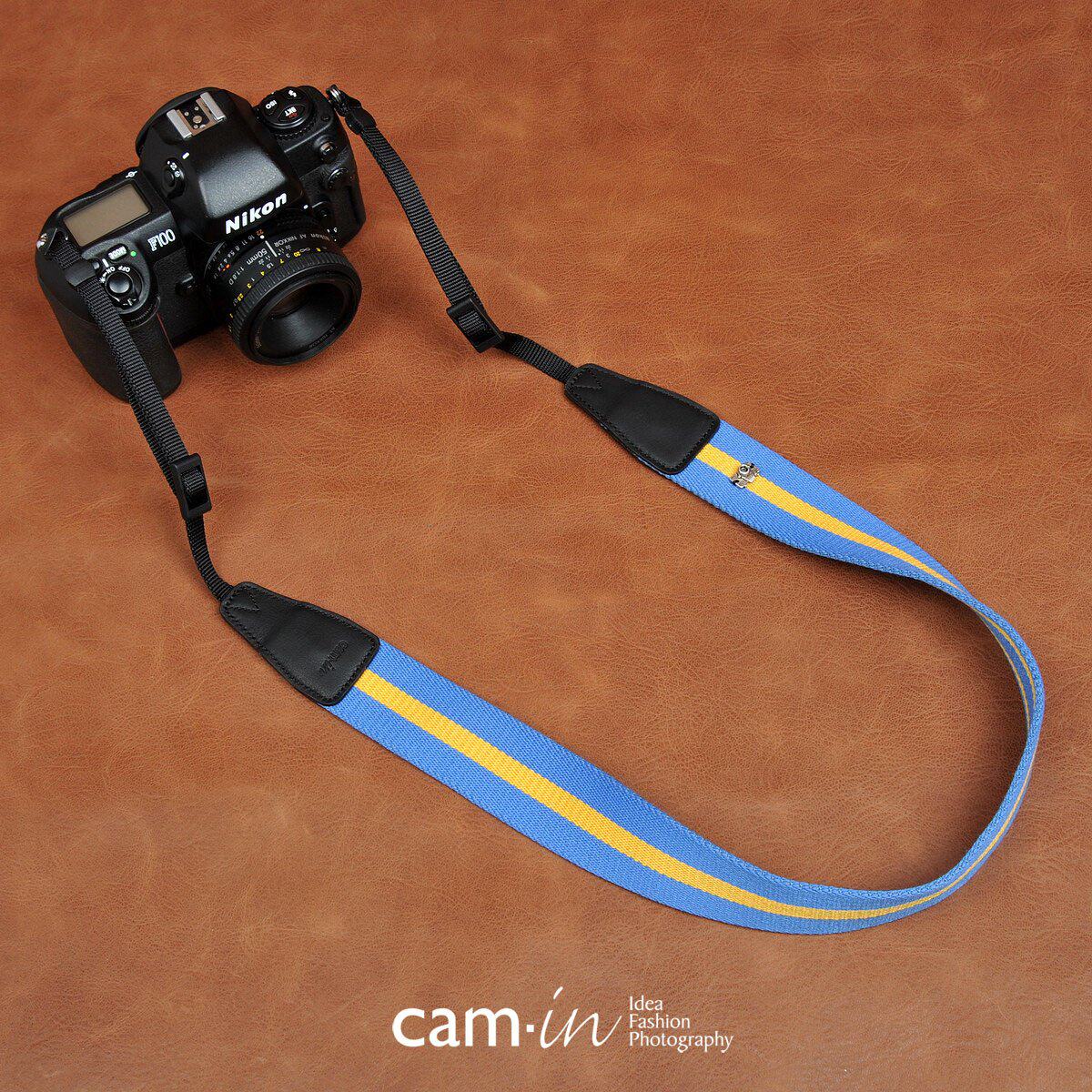 cam-in 棉织系列专业时尚相机背带 通用接口 cam8060