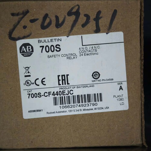AB罗克韦尔700S-CF440EJC安全控制继电器