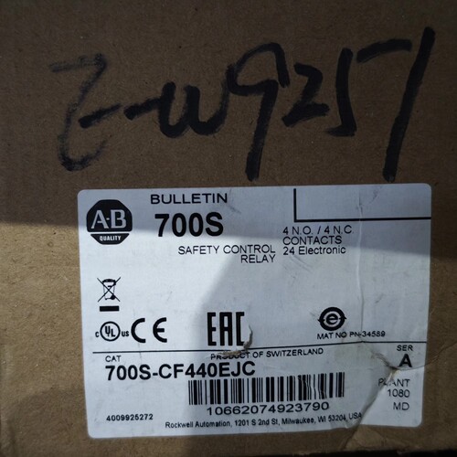 AB罗克韦尔 700S-CF440EJC 安全控制继电器