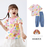 Pink T -Fish (242PS0166)+синие брюки (242PK0079) Женская модель