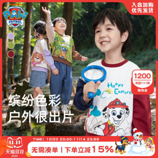 宝宝卫衣男孩薄款 汪汪队童装 卫衣春装 女童长袖 儿童卫衣男童春秋款