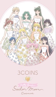 日本代购直邮美少女战士联名3coins 手拿化妆包购物塑封袋 折叠伞