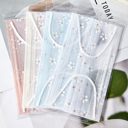 殊莎网纱口罩樱花高颜值防尘防晒